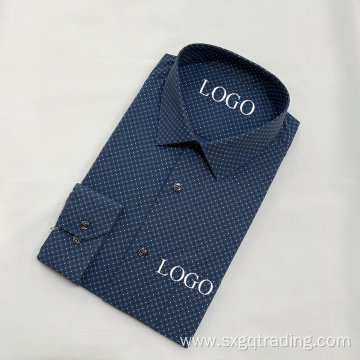 Mini print cvc shirt for mens